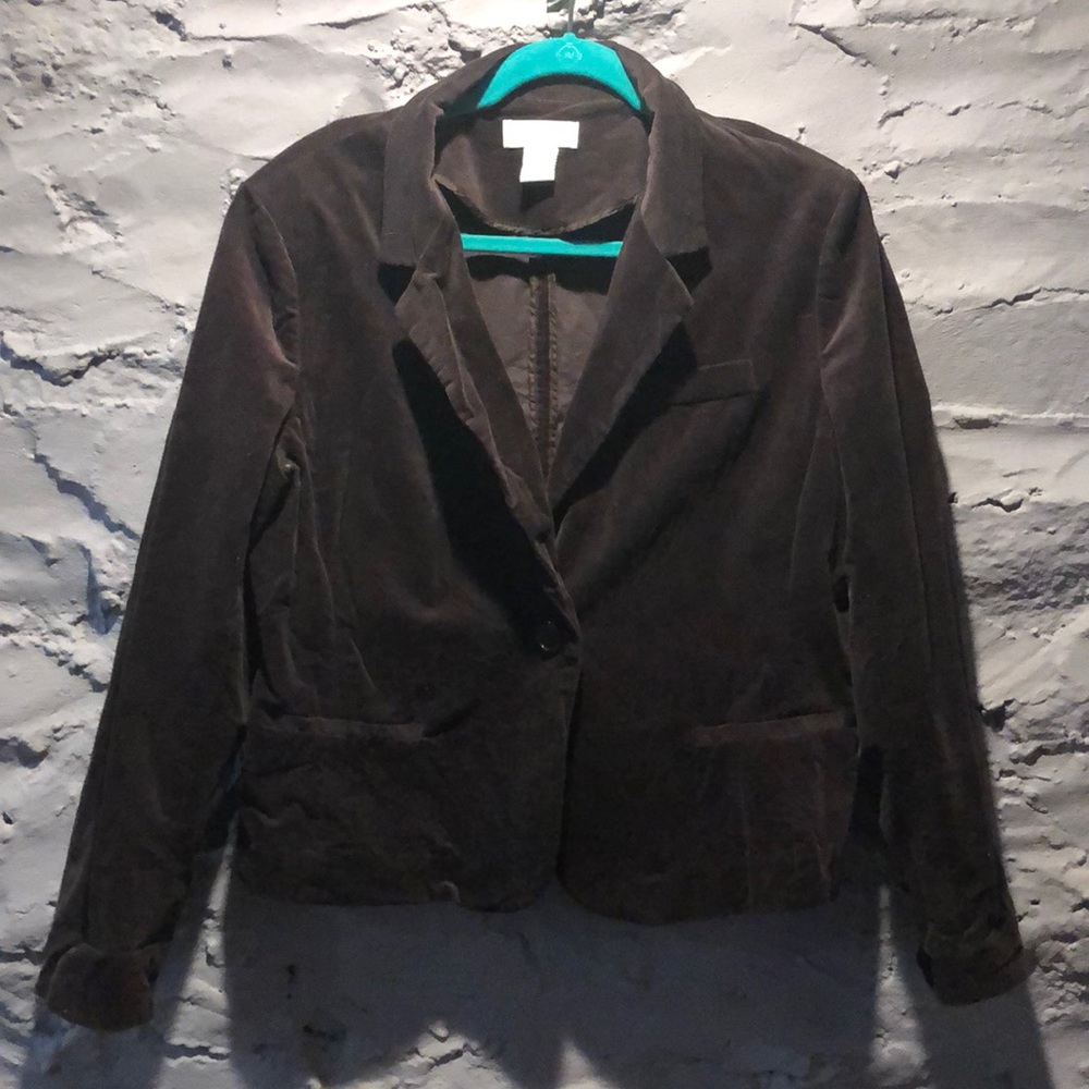 Brown corduroy blazer